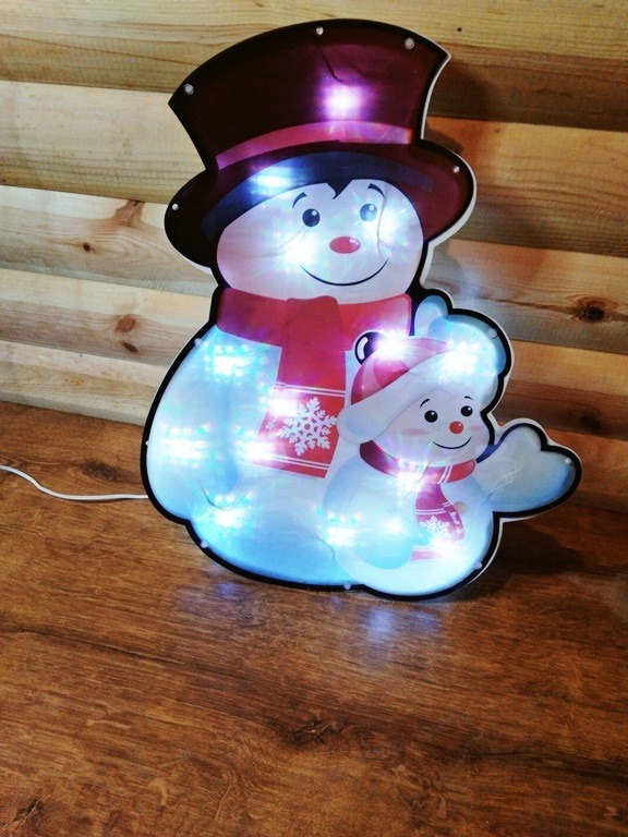 картинка Два снеговика 45см (LED) картинка Два снеговика 45см (LED)